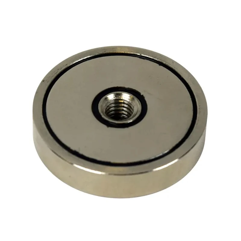 Eclipse Neodymium Shallow Pot Magnet 4.5 mm Length 10 mm Width 10 N Pull Force E1018/NEO