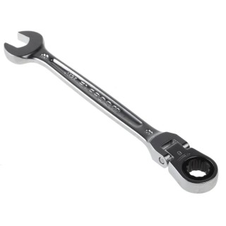 Facom Combination Ratchet Spanner Satin Chrome 8 mm, 127 mm Overall Length 467BF.8