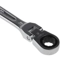 Facom Combination Ratchet Spanner Satin Chrome 8 mm, 127 mm Overall Length 467BF.8