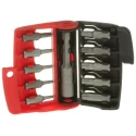 Facom Torq Set Mplus Screwdriver Bit Set 1/4-25 mm Polyamide, 10 Pieces E.116