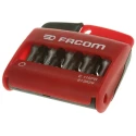Facom Torq Set Mplus Screwdriver Bit Set 1/4-25 mm Polyamide, 10 Pieces E.116