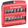Facom Hex, Phillips, Pozidriv, Slotted, Torx Screwdriver Bit Set 28 Pieces Polyamide Case E.120PB