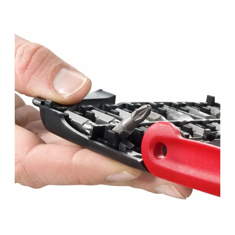 Facom Hex, Phillips, Pozidriv, Slotted, Torx Screwdriver Bit Set 28 Pieces Polyamide Case E.120PB