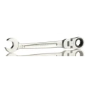 Facom Combination Ratchet Spanner Satin Chrome 10 mm, 136 mm Overall Length 467BF.10