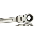 Facom Combination Ratchet Spanner Satin Chrome 10 mm, 136 mm Overall Length 467BF.10