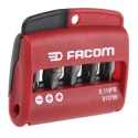 Facom Phillips Pozidriv Slotted Screwdriver Bit Set 1/4-25 mm, 10 Pieces, Polyamide, 25 mm Length E.110PB