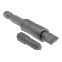 Facom Phillips Pozidriv Slotted Screwdriver Bit Set 1/4-25 mm, 10 Pieces, Polyamide, 25 mm Length E.110PB