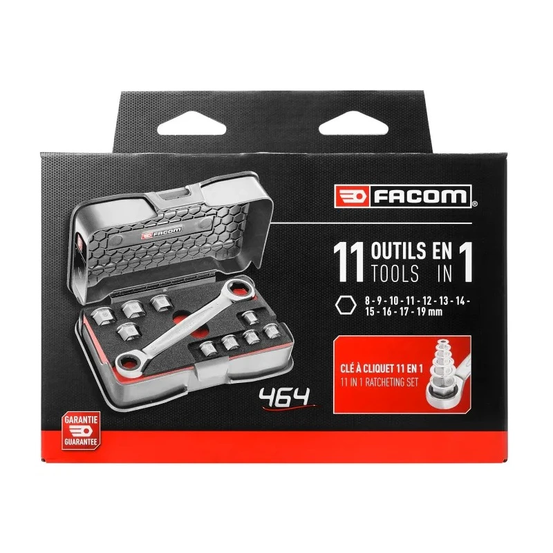Facom 11 Piece Mechanical Tool Kit with Case 464.J1PB