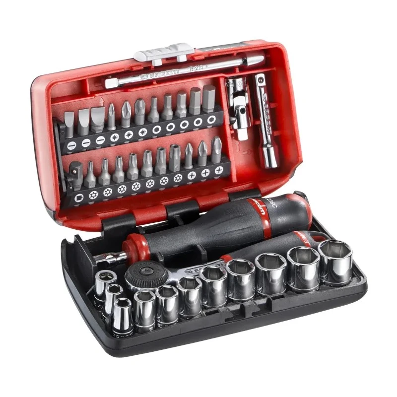 Facom 38-Piece 1/4 in 6 Point Bit Hexagon Socket Set R2NANOPB