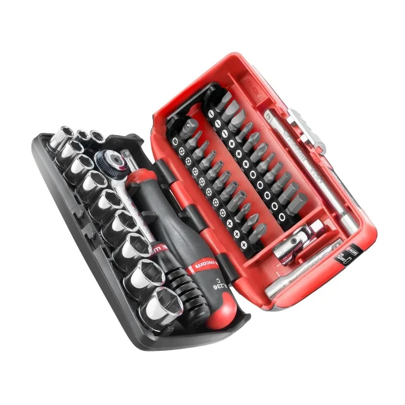 Facom 38-Piece 1/4 in 6 Point Bit Hexagon Socket Set R2NANOPB