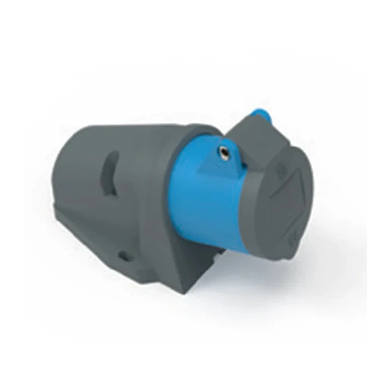 Bals Wall Mount Industrial Power Connector 16A 230V Blue Polyamide IP44 2P+PE IP44