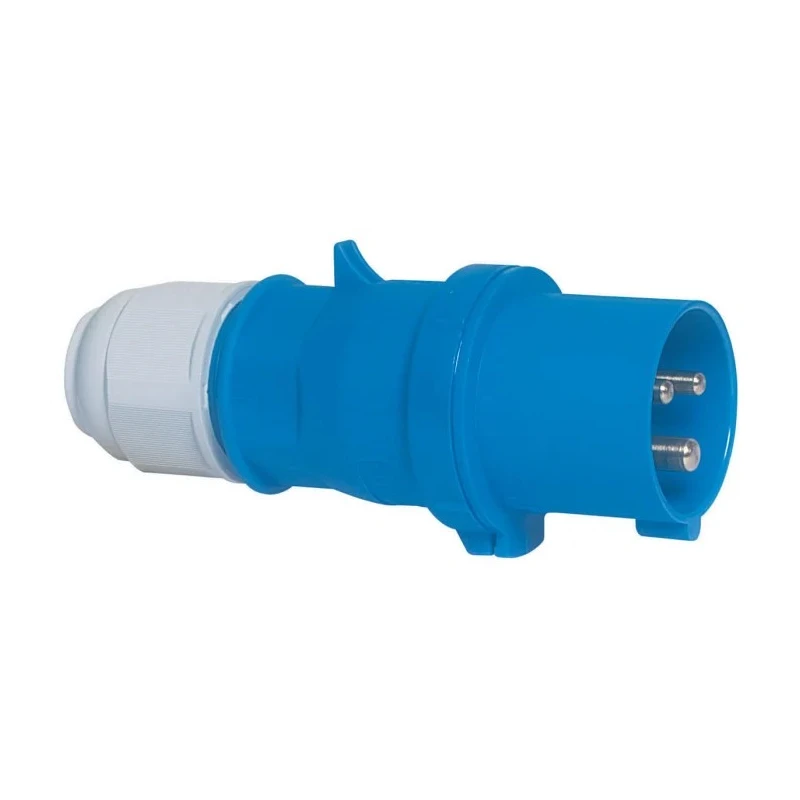 Bals Blue Cable Mount 2P+PE Straight Industrial Power Connector 32A 230V IP44 IP44