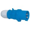 Bals Blue Cable Mount 2P+PE Straight Industrial Power Connector 32A 230V IP44 IP44