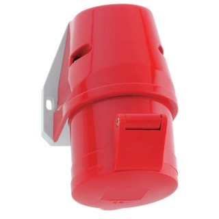 Bals Wall Mount Industrial Power Connector IP44 Rated 16A 415V Red 3P+N+PE IP44 