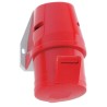 Bals Wall Mount Industrial Power Connector IP44 Rated 16A 415V Red 3P+N+PE IP44