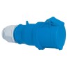 Bals Industrial Power Connector Cable Mount Blue Polyamide 32A 230V IP44 2P+PE IP44