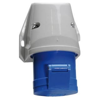 Bals Wall Mount Industrial Power Connector 32A 230V IP44 Blue 2P+PE IP44