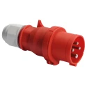 Bals Red Industrial Power Connector Cable Mount 3P+PE 32A 415V IP44 Straight Quick Connect IP44 