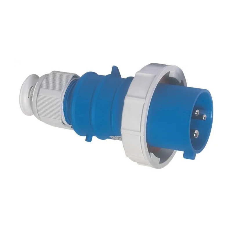 Bals Blue Cable Mount 2P+PE Straight Industrial Power Connector 32A 230V IP67 IP67