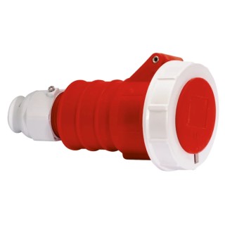 Bals Industrial Power Connector 16A 415V IP67 Red Cable Mount Spring Terminal 3P+N+PE IP67