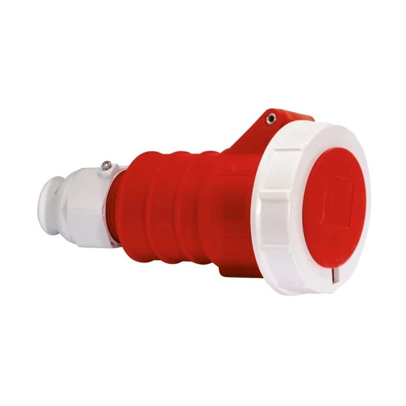 Bals Industrial Power Connector 16A 415V IP67 Red Cable Mount Spring Terminal 3P+N+PE IP67