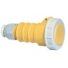 Bals Industrial Power Connector, Rated At 32A, 110V, IP67 Yellow Cable Mount, Spring Terminal, Polyamide Material, Model IP67