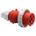 Bals IP67 Red Cable Mount 3P+PE Straight Industrial Power Connector 16A 415V IP67 