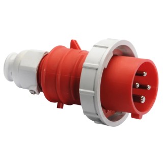 Bals IP67 Red Cable Mount 3P+PE Straight Industrial Power Connector 16A 415V IP67 