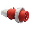 Bals IP67 Red Cable Mount 3P+PE Straight Industrial Power Connector 16A 415V IP67