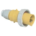Bals IP67 Yellow Cable Mount 2P+PE Straight Industrial Power Connector 32A 110V IP67 
