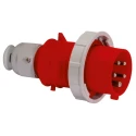 Bals IP67 Red Cable Mount 3P+N+PE Straight Industrial Power Connector 32A 415V IP67 