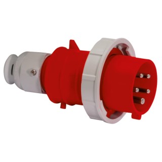 Bals IP67 Red Cable Mount 3P+N+PE Straight Industrial Power Connector 32A 415V IP67 