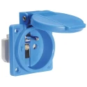 Bals Industrial Power Connector Panel Mount 2P+PE 16A 250V Polyamide Blue IP54 