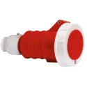 Bals Industrial Power Connector 32A 415V IP67 Red Cable Mount 3P+N+PE IP67