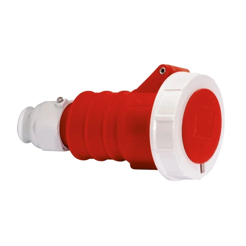 Bals Industrial Power Connector 32A 415V IP67 Red Cable Mount 3P+N+PE IP67