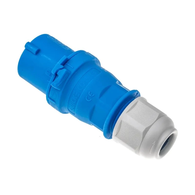 Bals Industrial Power Connector Blue 2P+PE Cable Mount IP44 16A 230V IP44 