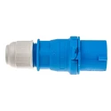 Bals Industrial Power Connector Blue 2P+PE Cable Mount IP44 16A 230V IP44 