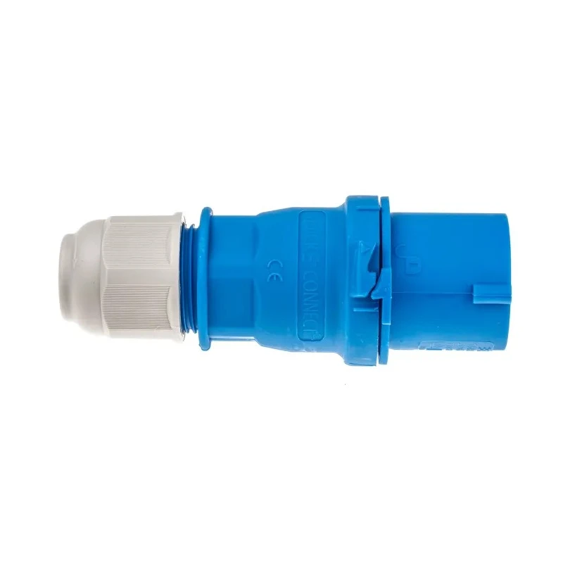 Bals Industrial Power Connector Blue 2P+PE Cable Mount IP44 16A 230V IP44 