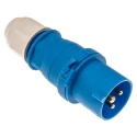 Bals Industrial Power Connector Blue 2P+PE Cable Mount IP44 16A 230V IP44 