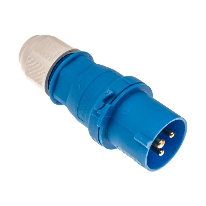 Bals Industrial Power Connector Blue 2P+PE Cable Mount IP44 16A 230V IP44 