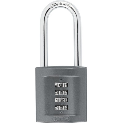 ABUS Combination Padlock Zinc Weatherproof Padlock 8 mm Shackle Diameter 57 mm Shackle Length 50 mm Width 08396