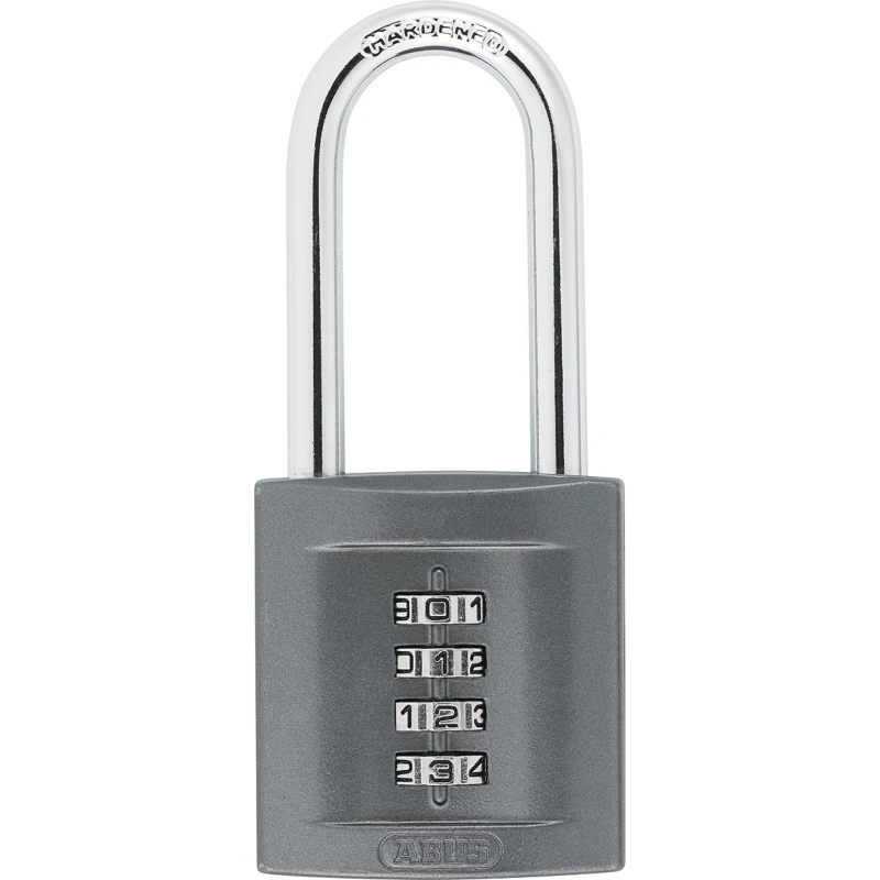 ABUS Combination Padlock Zinc Weatherproof Padlock 8 mm Shackle Diameter 57 mm Shackle Length 50 mm Width 08396