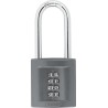 ABUS Combination Padlock Zinc Weatherproof Padlock 8 mm Shackle Diameter 57 mm Shackle Length 50 mm Width 08396