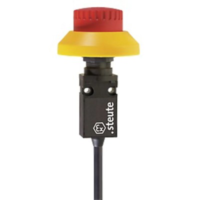Steute Ex 14 Series Push Button Limit Switch 1 NO/1 NC IP65 Fibreglass Reinforced Thermoplastic Housing 250V AC 6A IP65