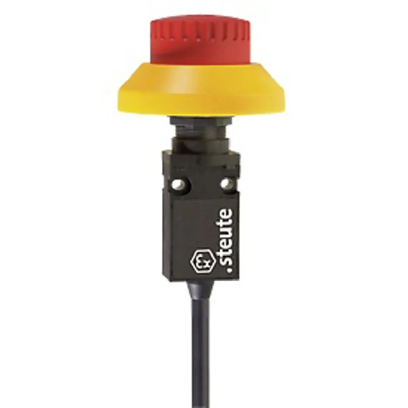 Steute Ex 14 Series Push Button Limit Switch 1 NO/1 NC IP65 Fibreglass Reinforced Thermoplastic Housing 250V AC 6A IP65