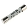 Metrix Multimeter Fuse 10A 600V Metal Flat End 6.3 mm Diameter 32 mm Length AT0095