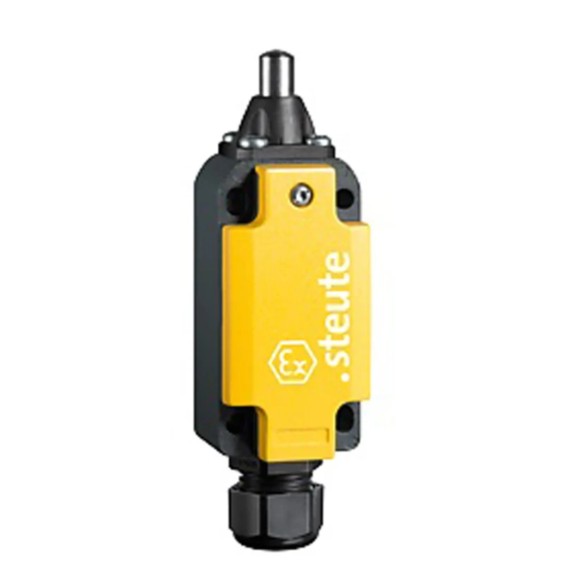 Steute Ex 98 Series Plunger Limit Switch, DPST Contact, IP66 Aluminium Housing, 500V AC, 4A 