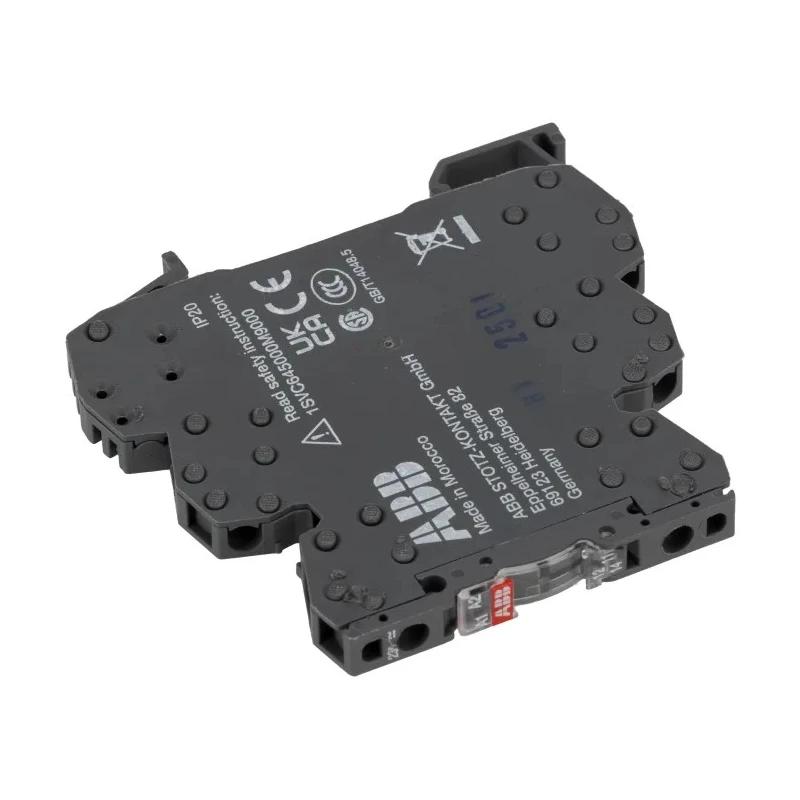 ABB R600 Series Electromechanical Interface Relay DIN Rail Mount 230V AC/DC Coil SPDT Contact 1SNA645004R0400 RB121-230VUC