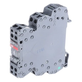 ABB Electromechanical Interface Relay, DIN Rail Mount, 24V AC/DC Coil, DPDT Contact, 8A 1SNA645012R2500 RB122G-24VUC