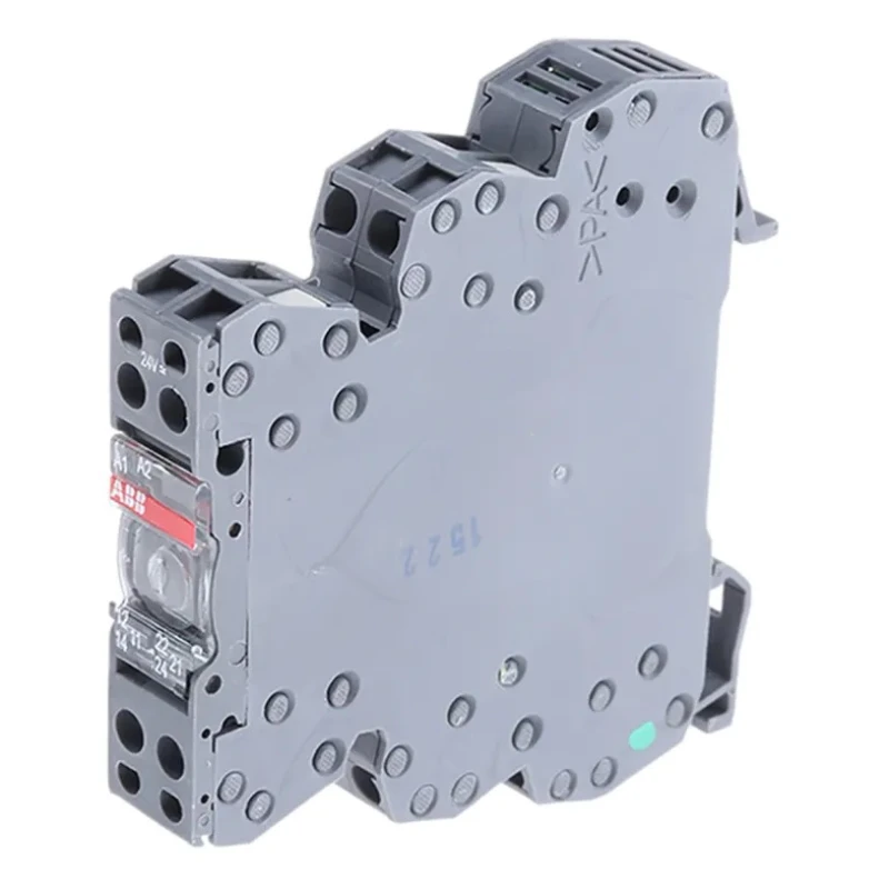 ABB Electromechanical Interface Relay, DIN Rail Mount, 24V AC/DC Coil, DPDT Contact, 8A 1SNA645012R2500 RB122G-24VUC